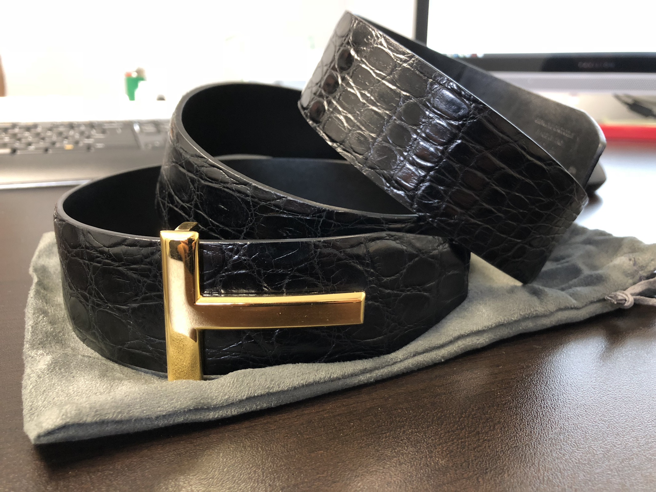 Detail Tom Ford Crocodile Belt Nomer 23