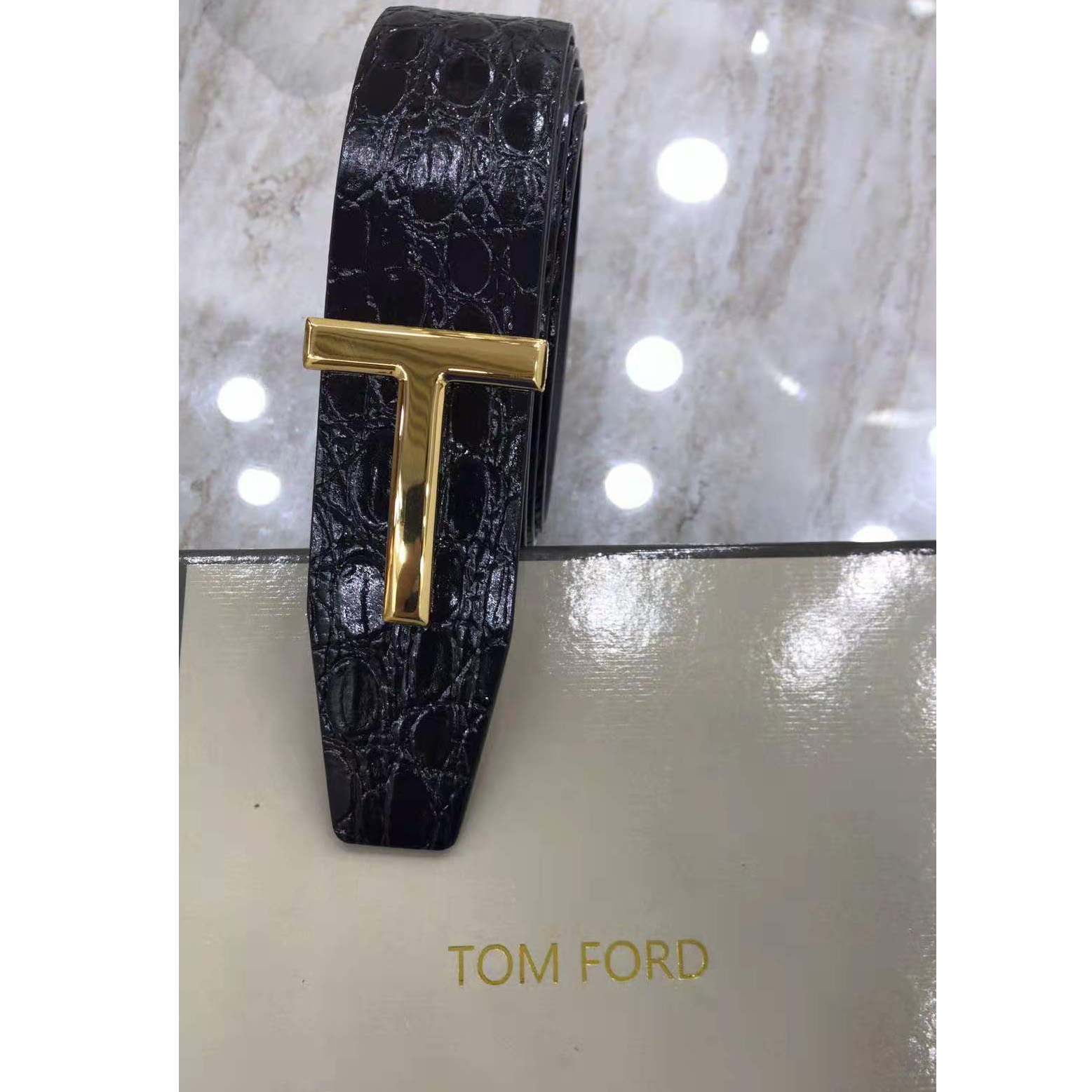 Detail Tom Ford Crocodile Belt Nomer 44