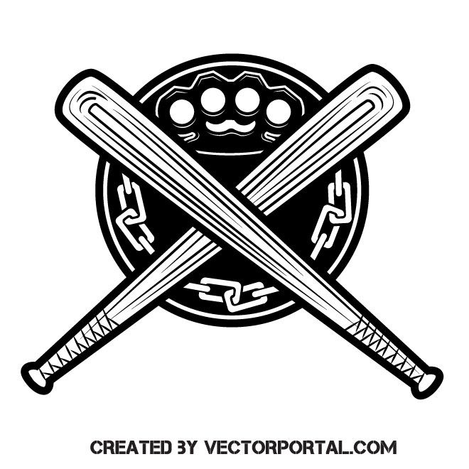 Detail Tongkat Baseball Vector Nomer 10