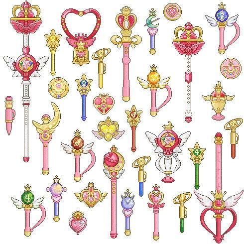 Detail Tongkat Sailor Moon Nomer 9