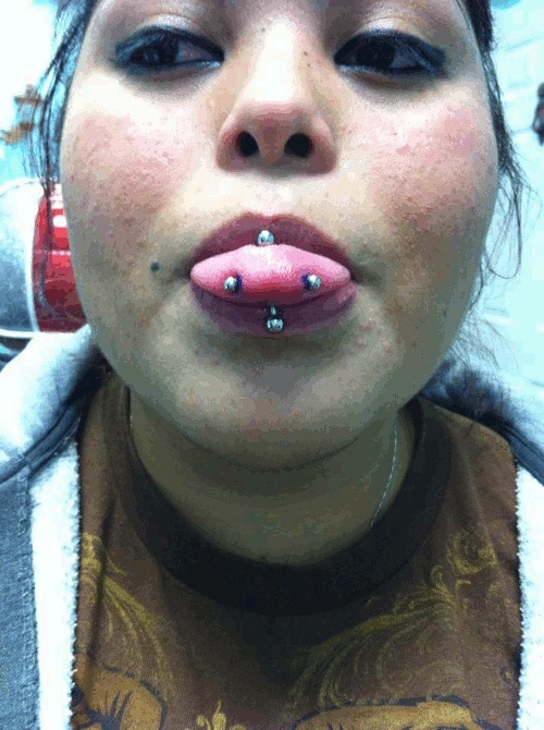 Detail Tongue Piercing And Snake Eyes Nomer 28