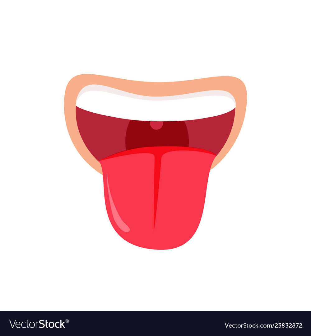 Detail Tongue Vector Nomer 12