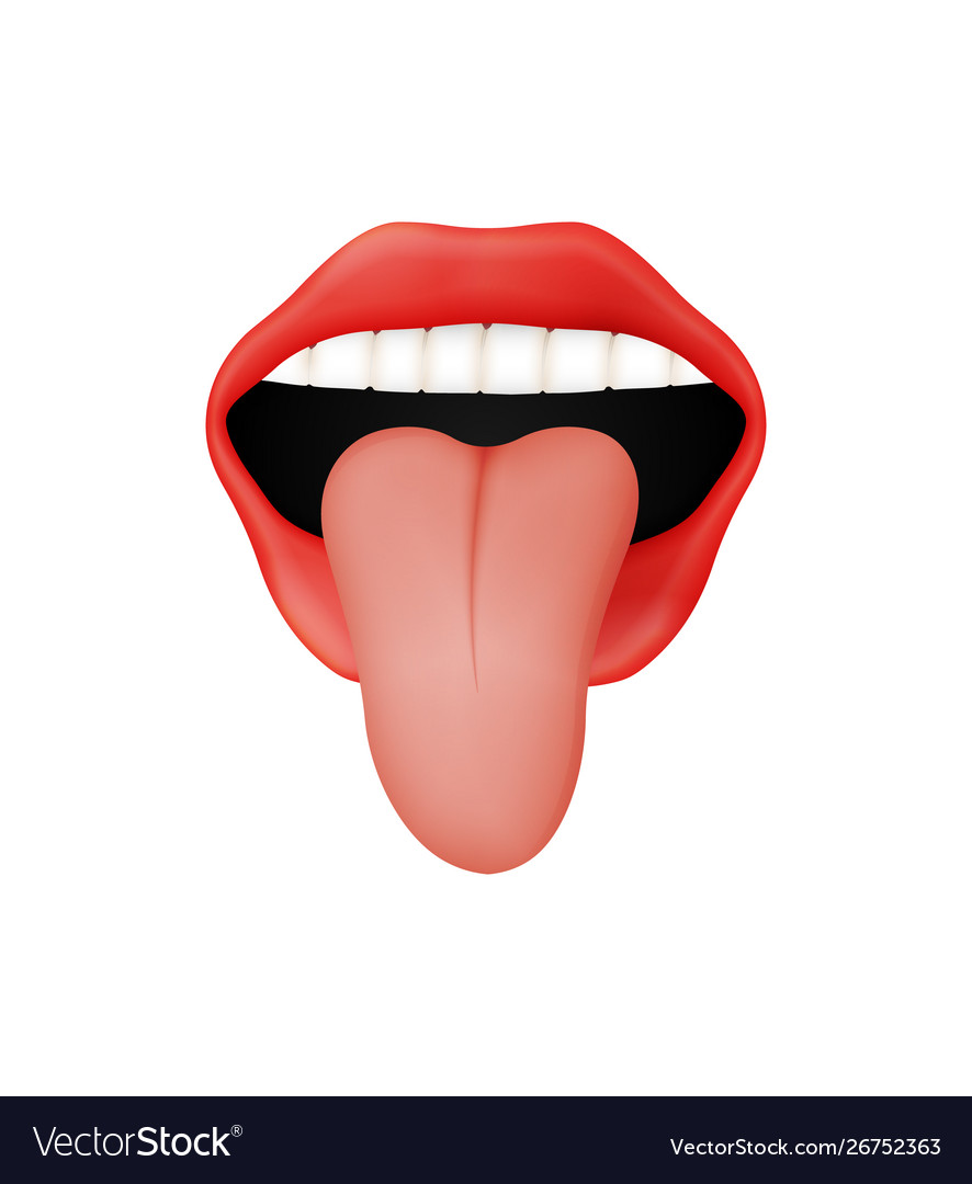 Detail Tongue Vector Nomer 13