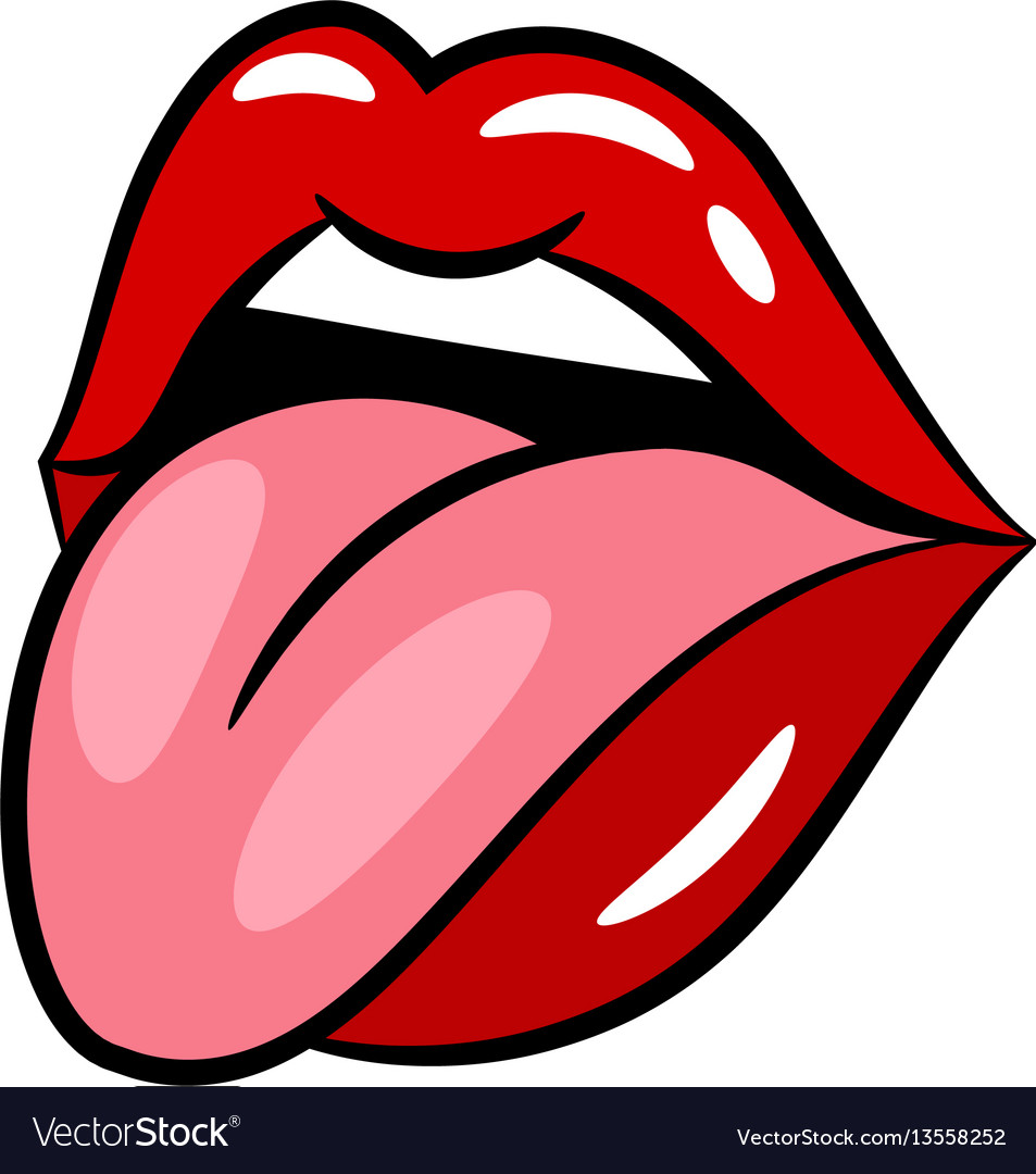 Detail Tongue Vector Nomer 18