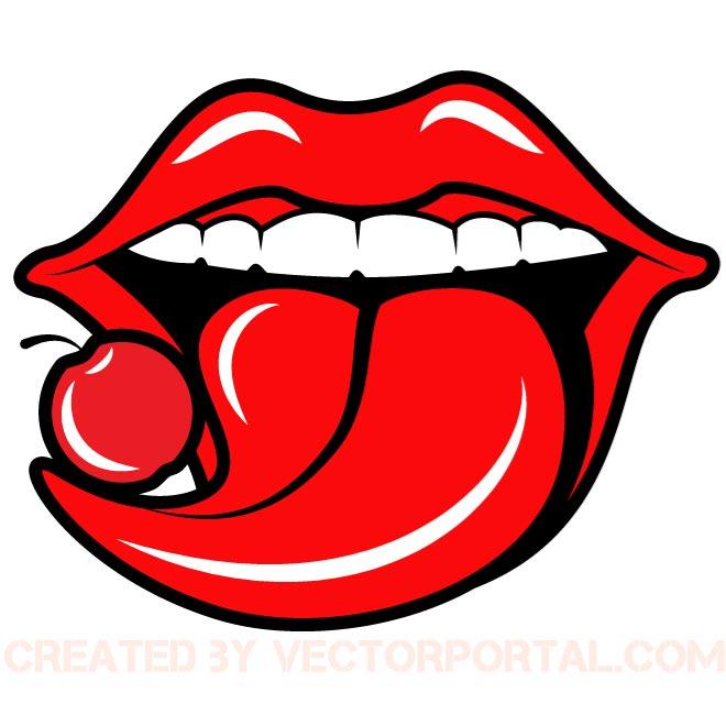 Detail Tongue Vector Nomer 19