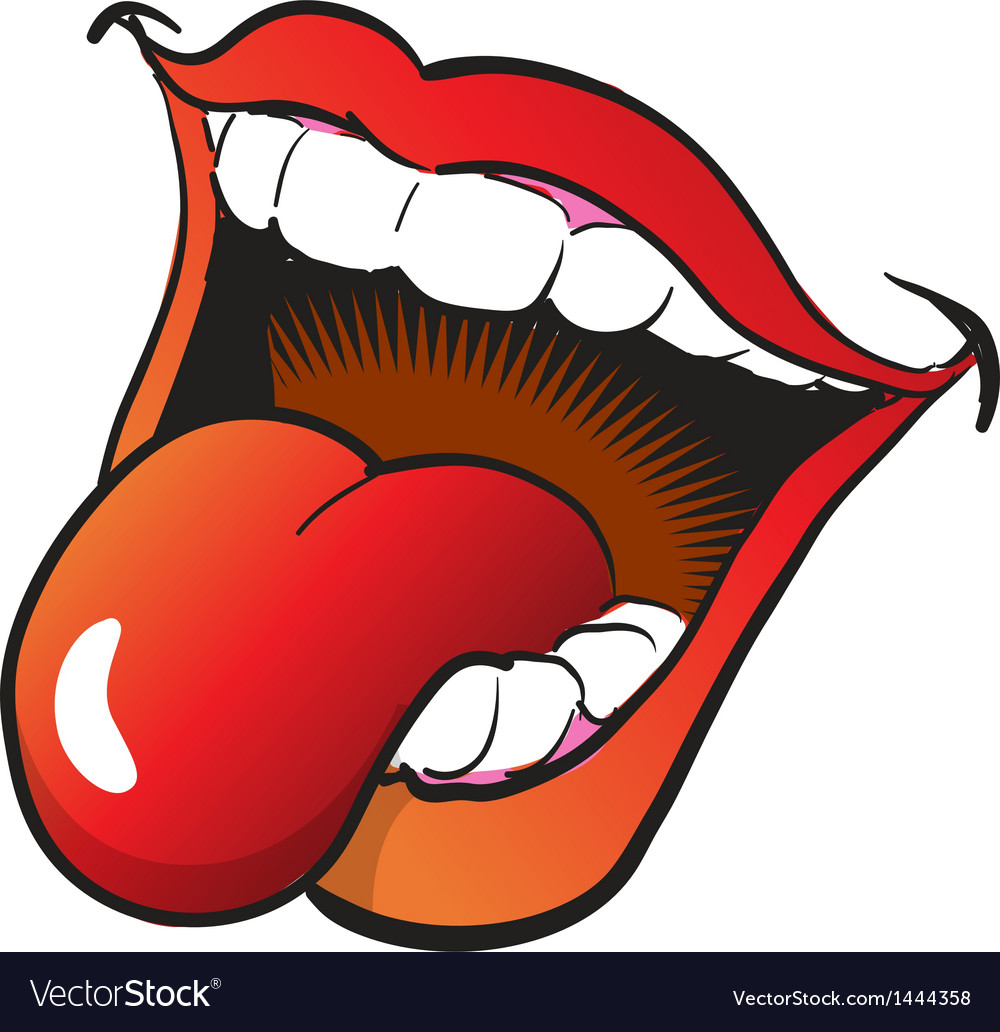 Detail Tongue Vector Nomer 24