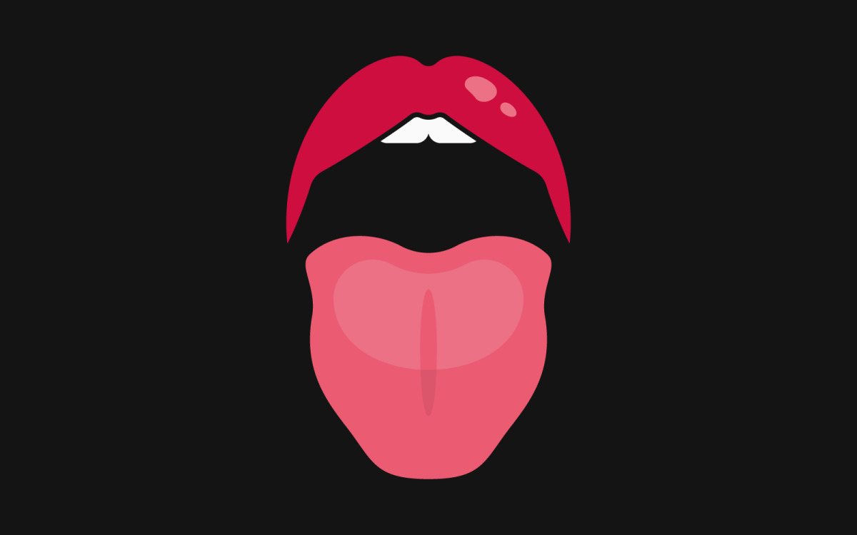 Detail Tongue Vector Nomer 25
