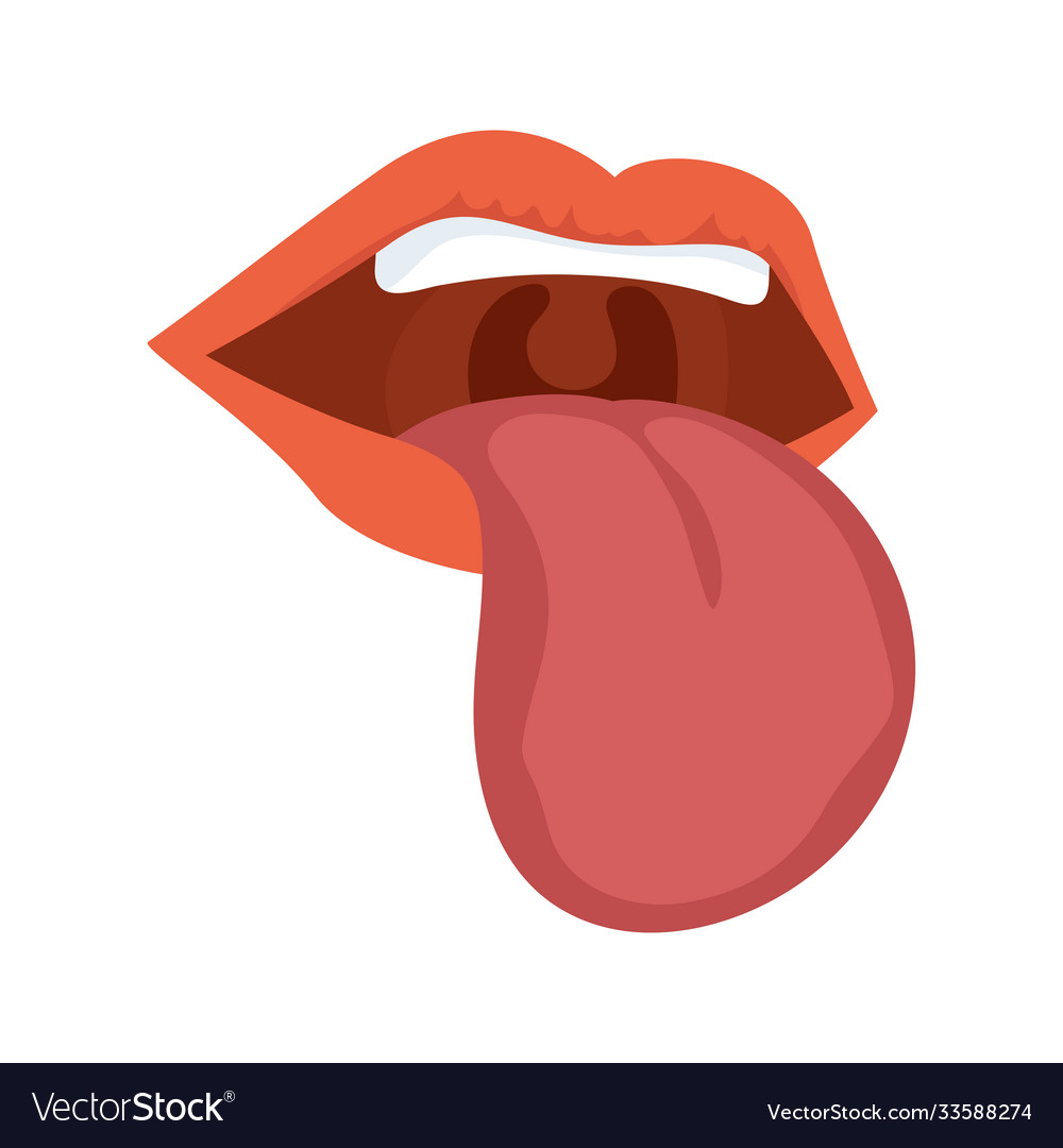 Detail Tongue Vector Nomer 28