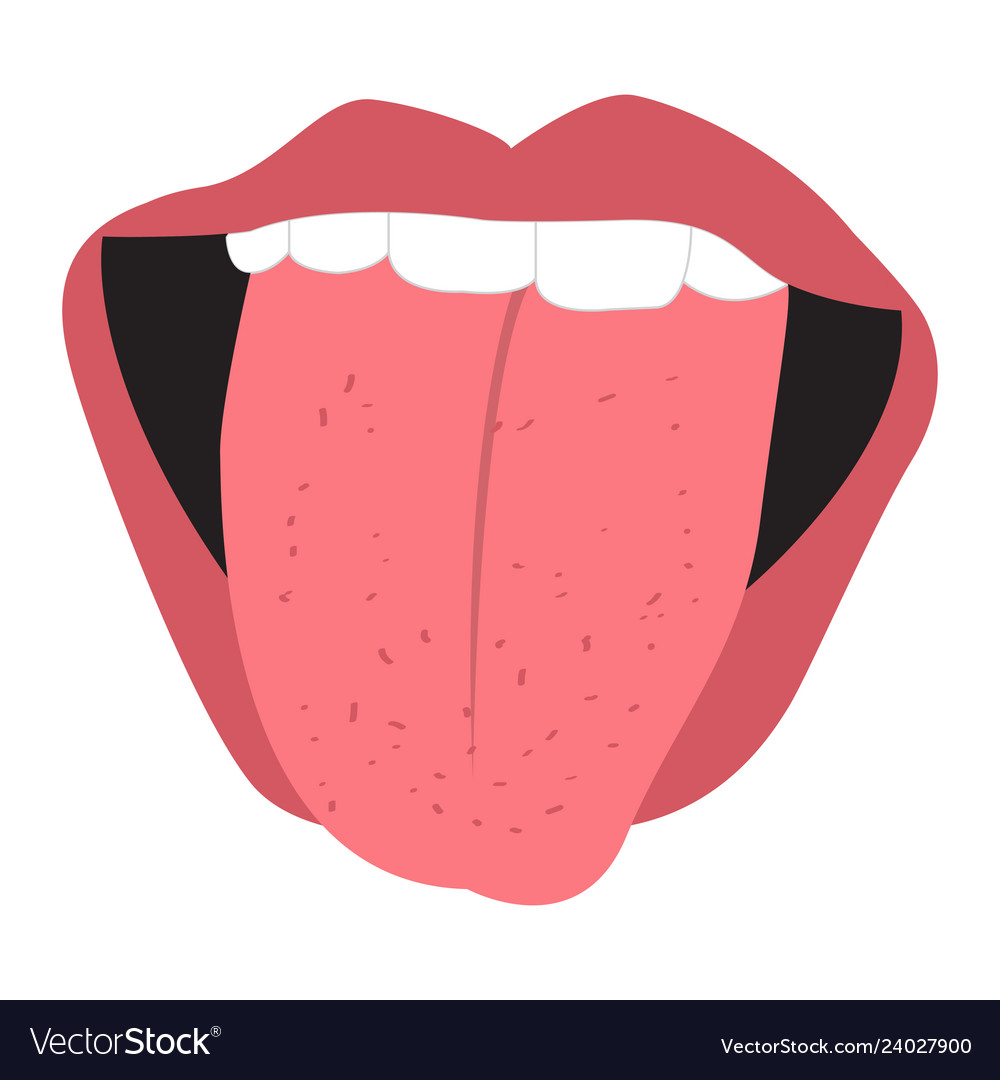 Detail Tongue Vector Nomer 30