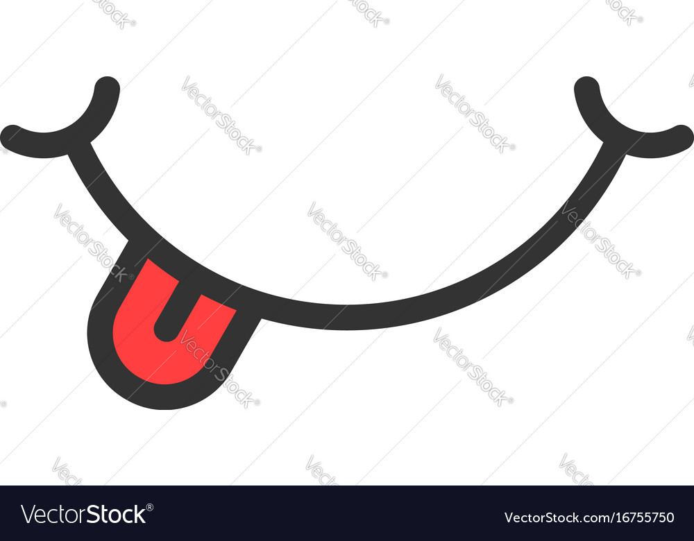 Detail Tongue Vector Nomer 34
