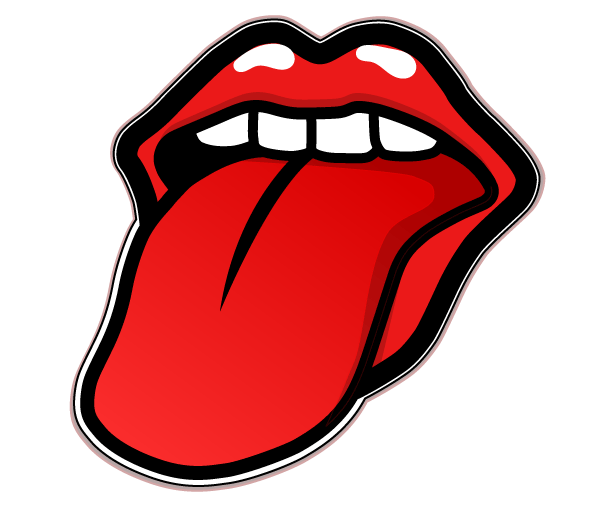 Detail Tongue Vector Nomer 38