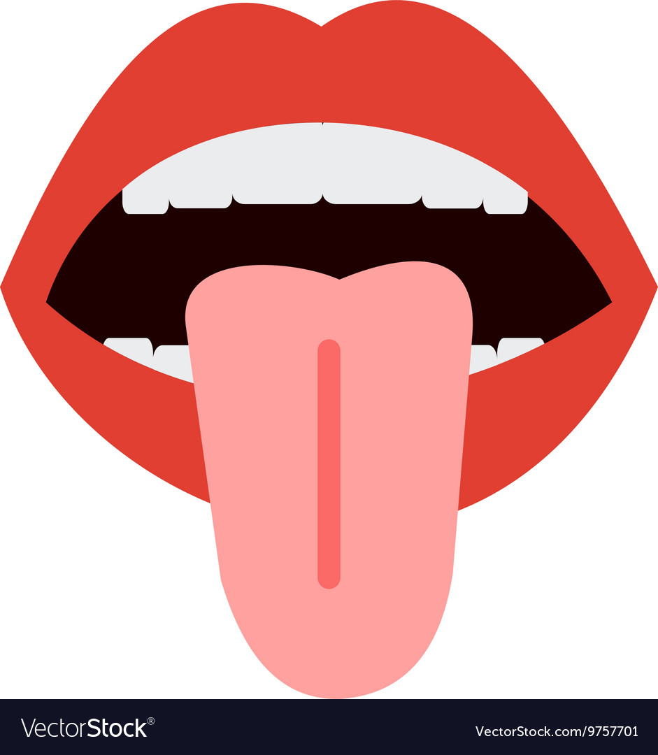 Detail Tongue Vector Nomer 5