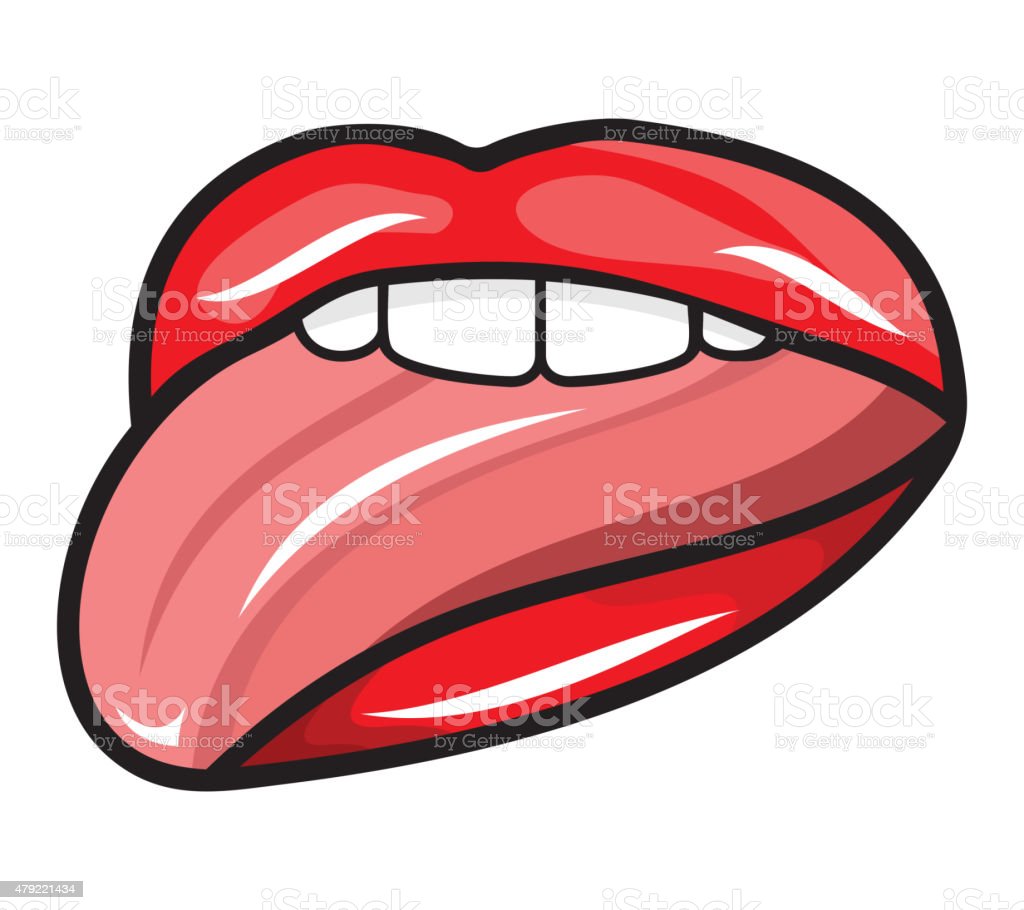 Detail Tongue Vector Nomer 47