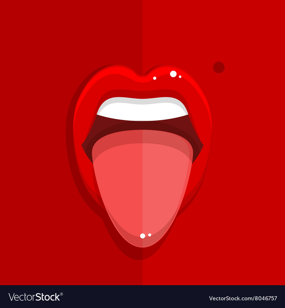 Detail Tongue Vector Nomer 48