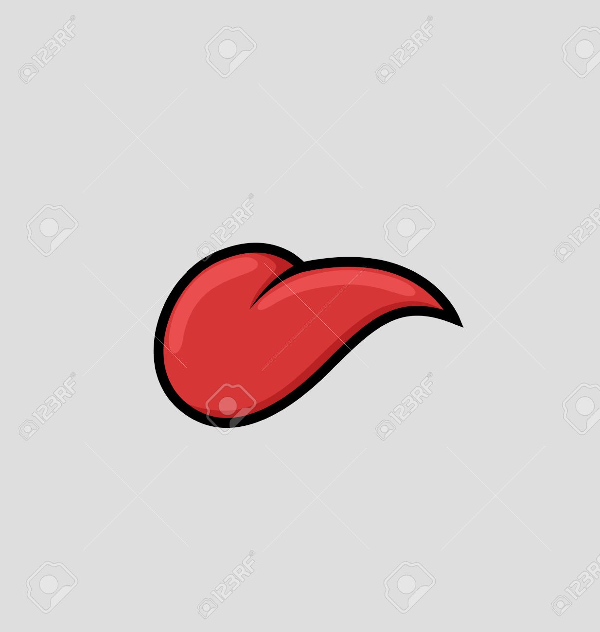 Detail Tongue Vector Nomer 6