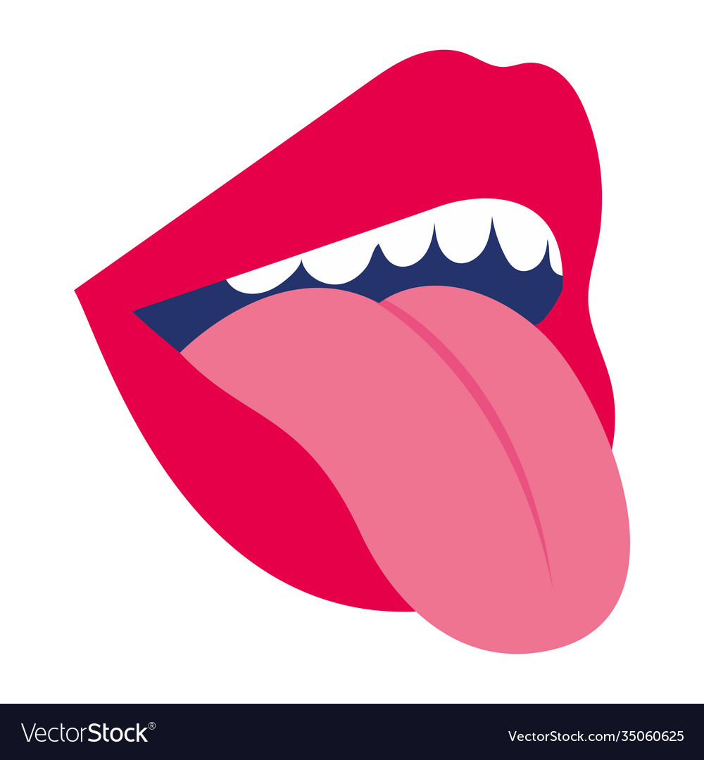 Detail Tongue Vector Nomer 51
