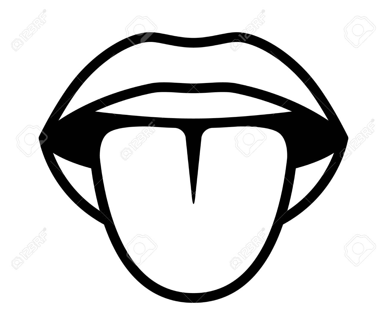 Detail Tongue Vector Nomer 52