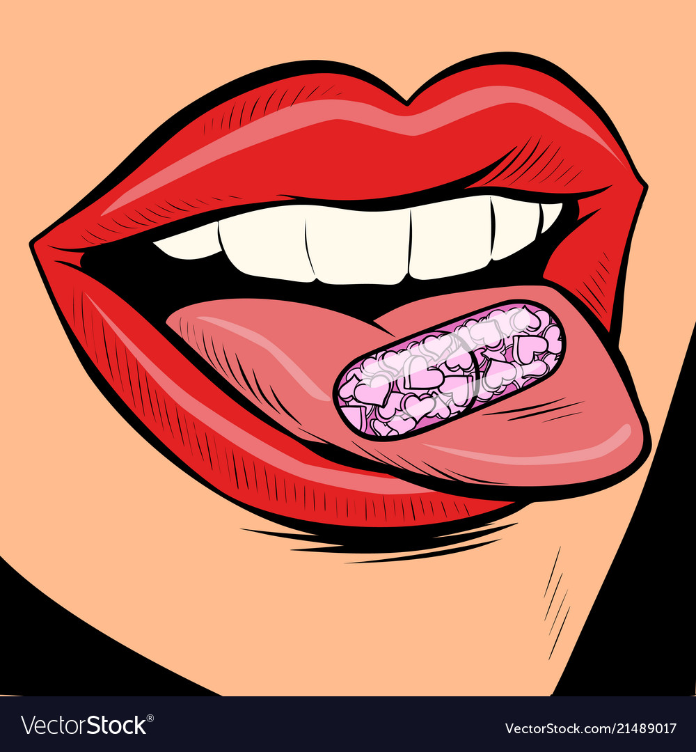 Detail Tongue Vector Nomer 56
