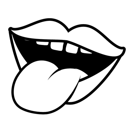 Detail Tongue Vector Nomer 57