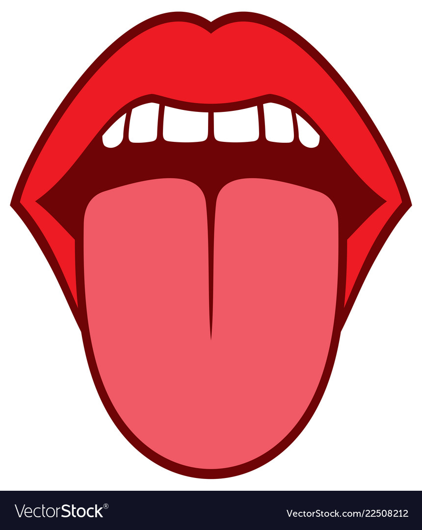 Detail Tongue Vector Nomer 7