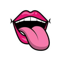 Detail Tongue Vector Nomer 10