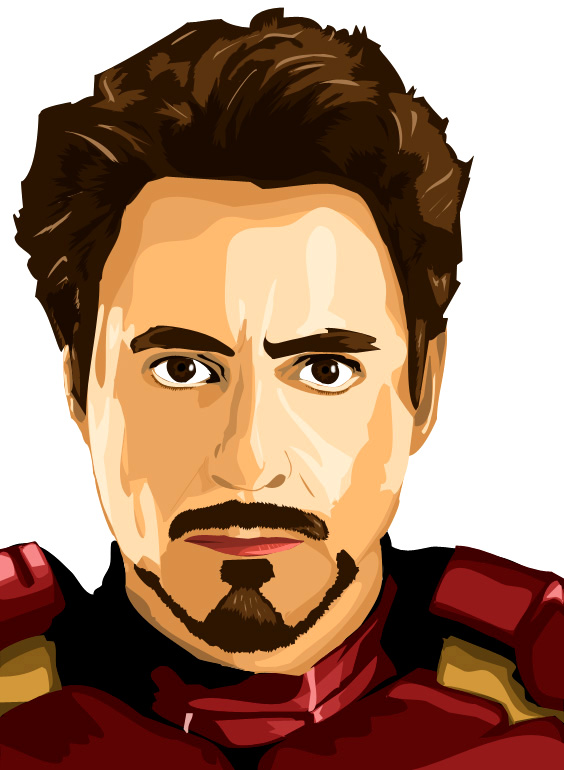 Detail Tony Stark Vector Nomer 2