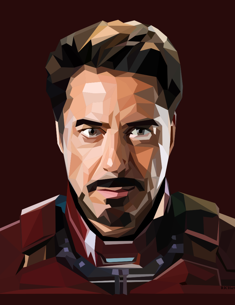 Detail Tony Stark Vector Nomer 19