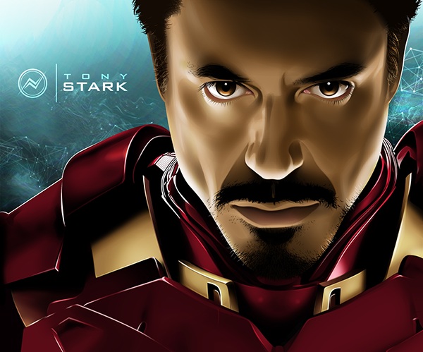 Detail Tony Stark Vector Nomer 20