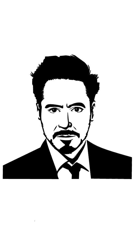 Detail Tony Stark Vector Nomer 4