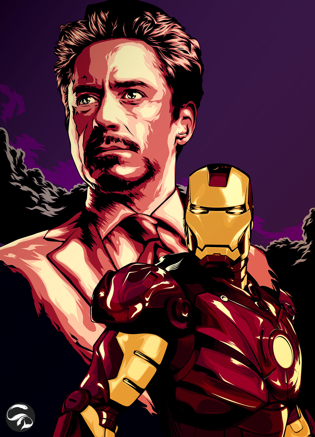 Detail Tony Stark Vector Nomer 8