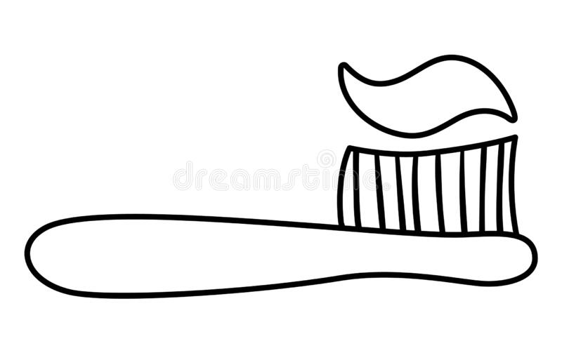 Detail Toothbrush Clipart Black And White Nomer 38
