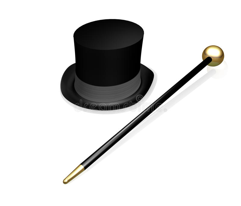 Top Hat And Cane Clipart - KibrisPDR