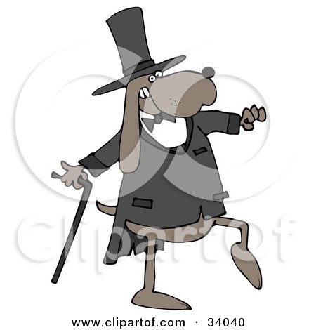 Detail Top Hat And Cane Clipart Nomer 41