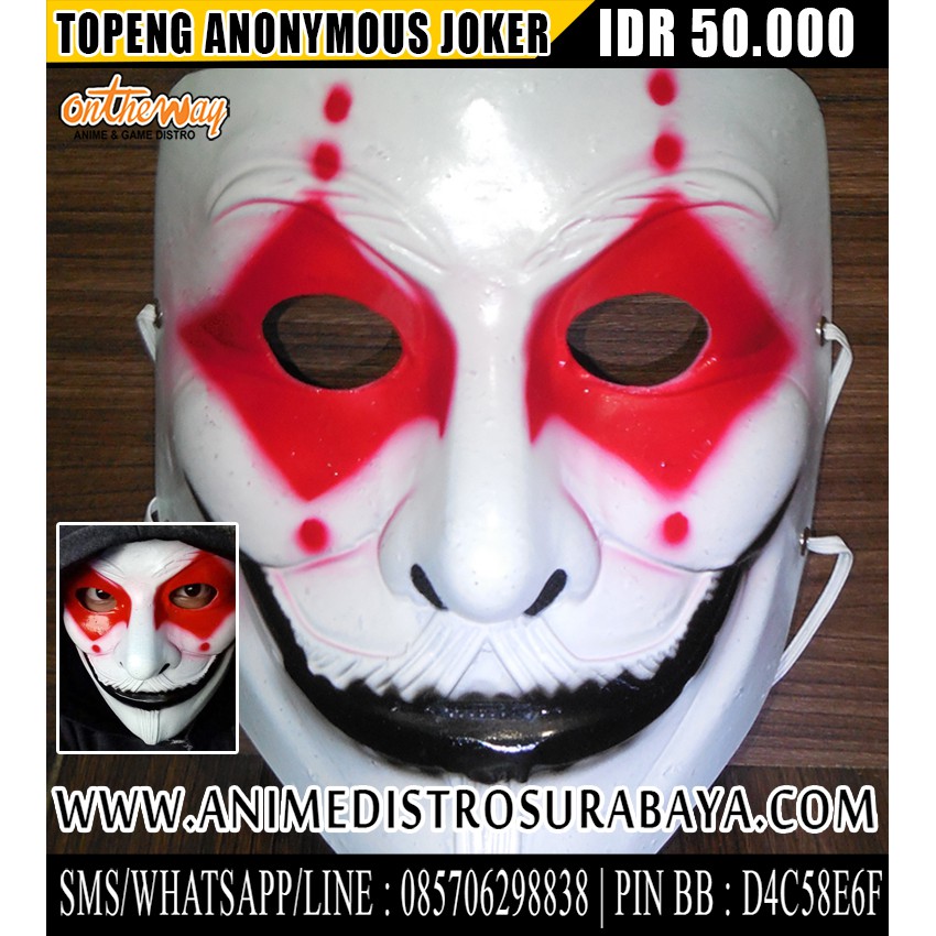 Detail Topeng Anonymous Joker Nomer 30