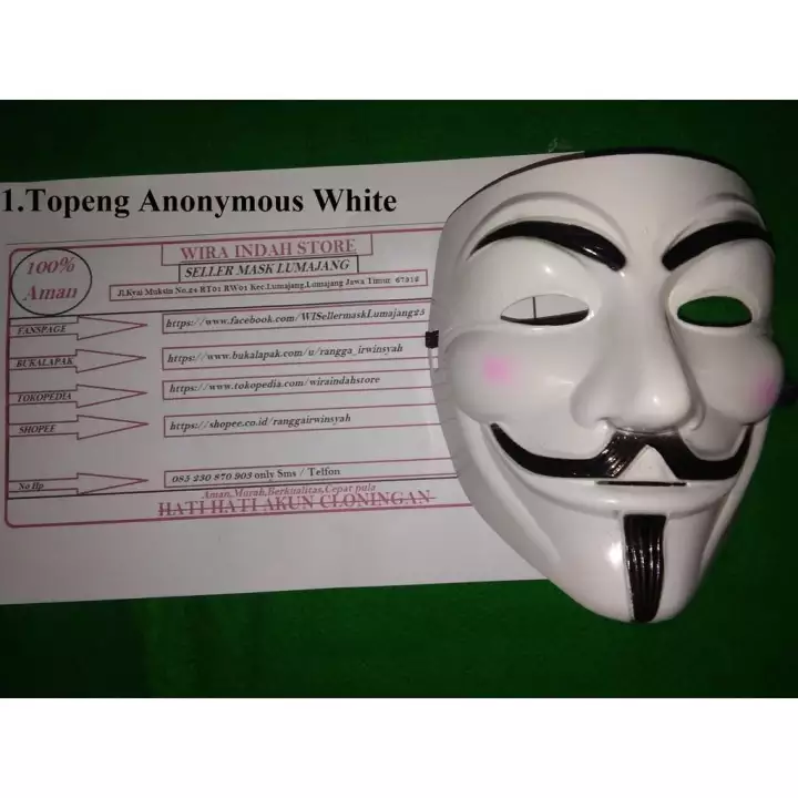 Detail Topeng Hacker Anonymous Nomer 32