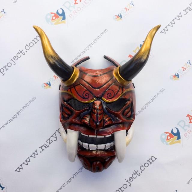 Detail Topeng Oni Samurai Nomer 22