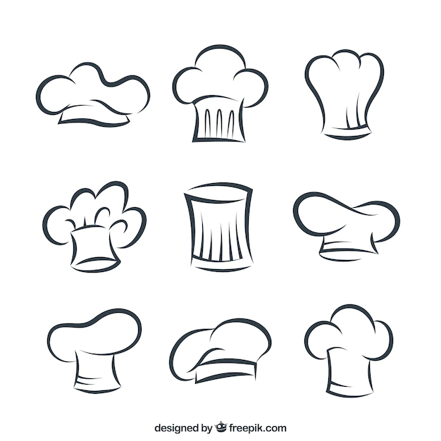 Detail Topi Chef Vector Nomer 14