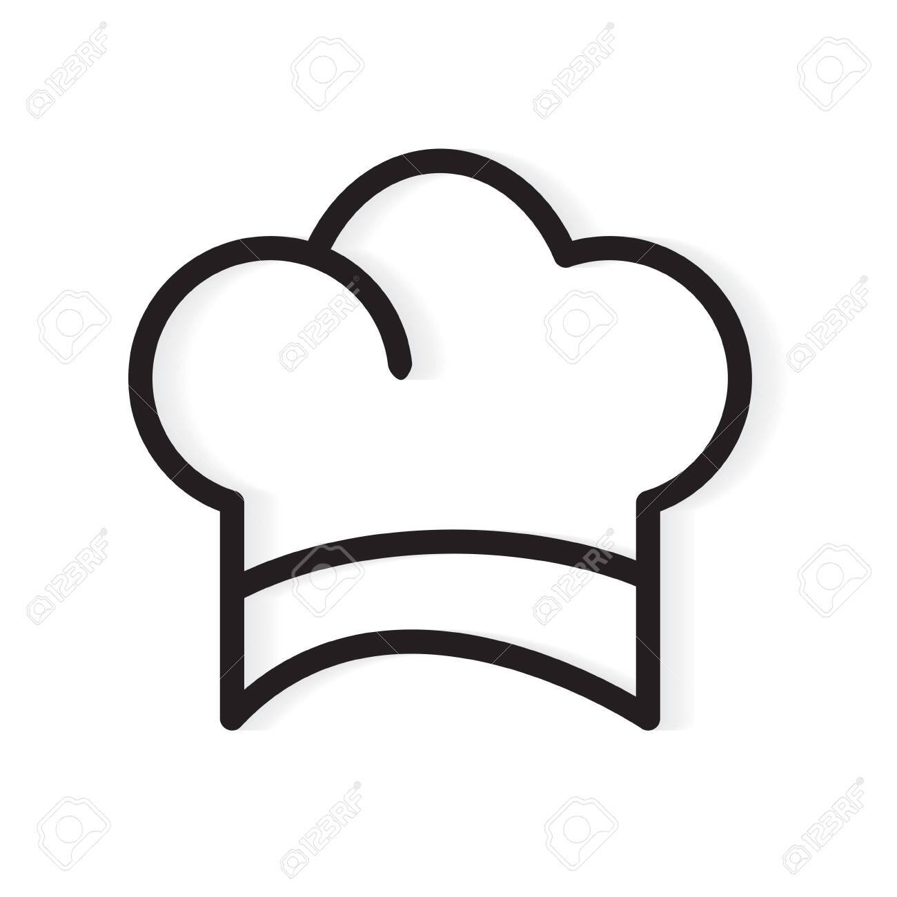 Detail Topi Chef Vector Nomer 44