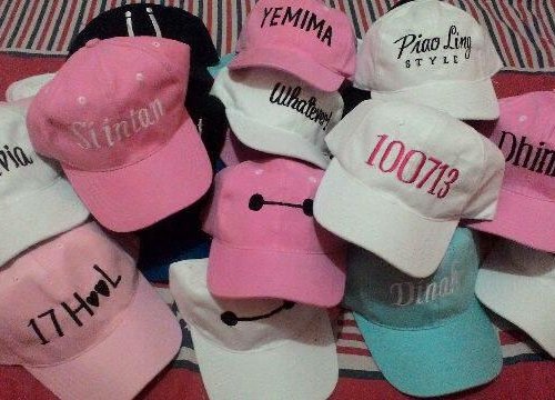 Detail Topi Couple Pacar Nomer 6