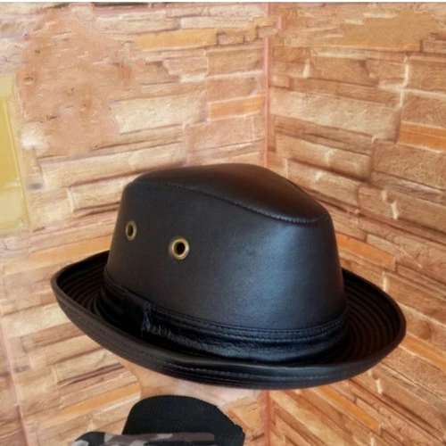 Detail Topi Cowboy Kulit Asli Nomer 32