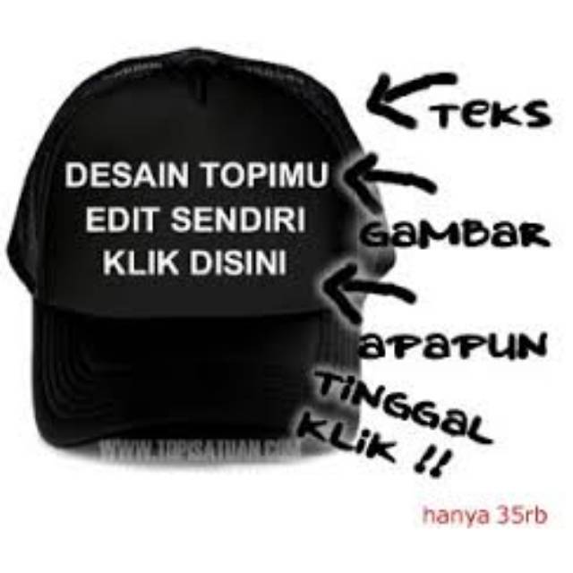 Detail Topi Desain Sendiri Satuan Nomer 5