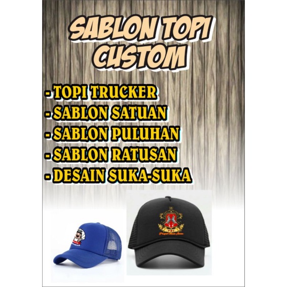 Detail Topi Desain Sendiri Satuan Nomer 44