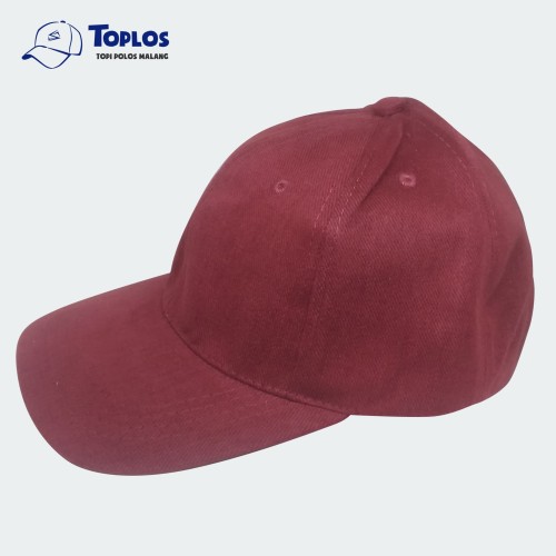 Detail Topi Merah Maroon Nomer 17