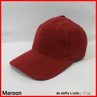 Detail Topi Merah Maroon Nomer 43