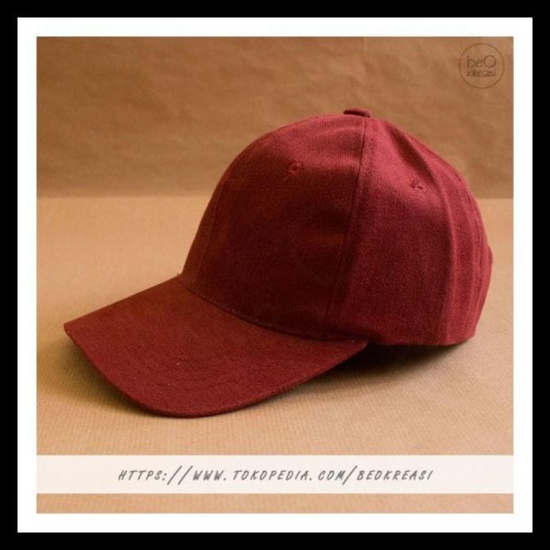 Detail Topi Merah Maroon Nomer 46