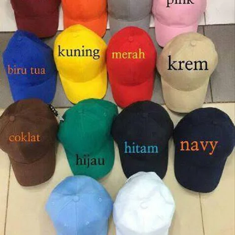 Detail Topi Warna Warni Nomer 13