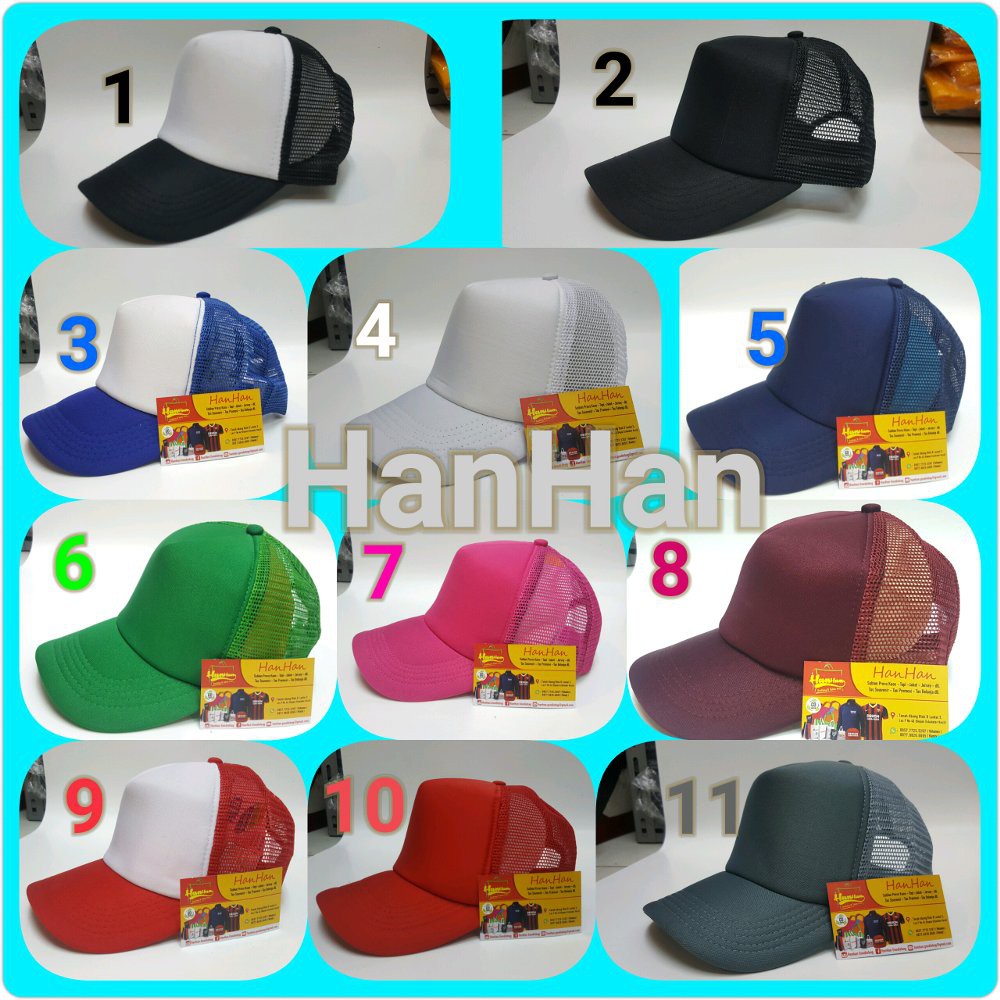 Detail Topi Warna Warni Nomer 48