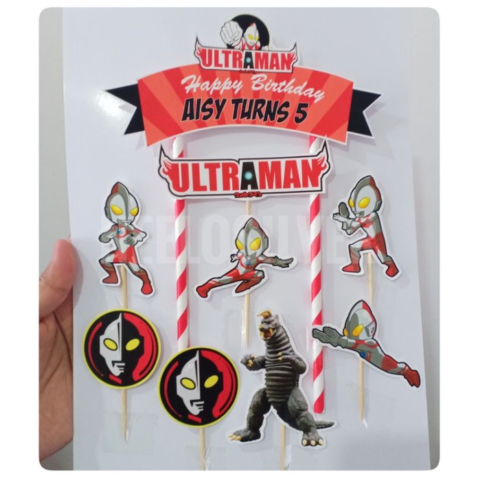 Detail Topper Happy Birthday Ultraman Nomer 19