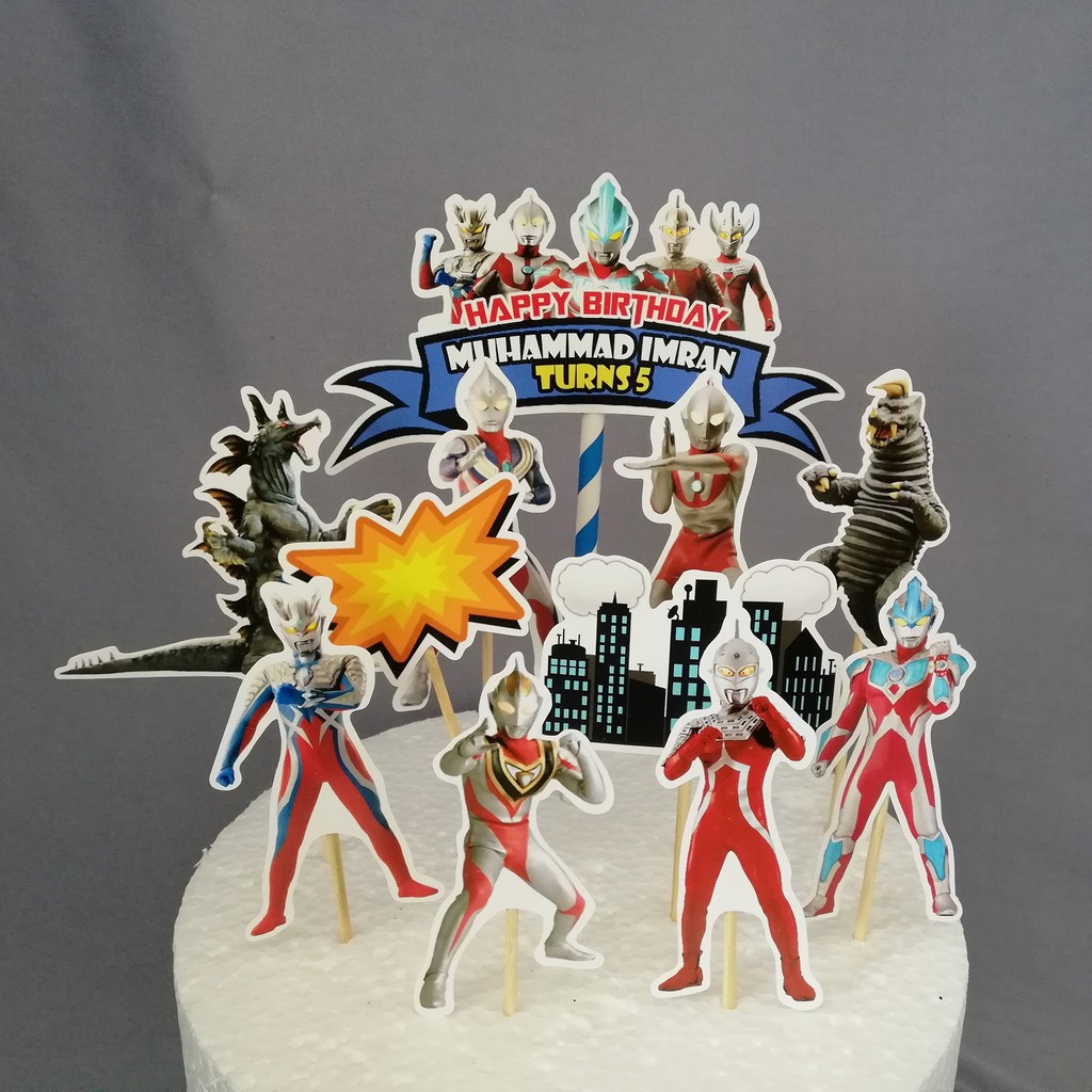 Detail Topper Happy Birthday Ultraman Nomer 44