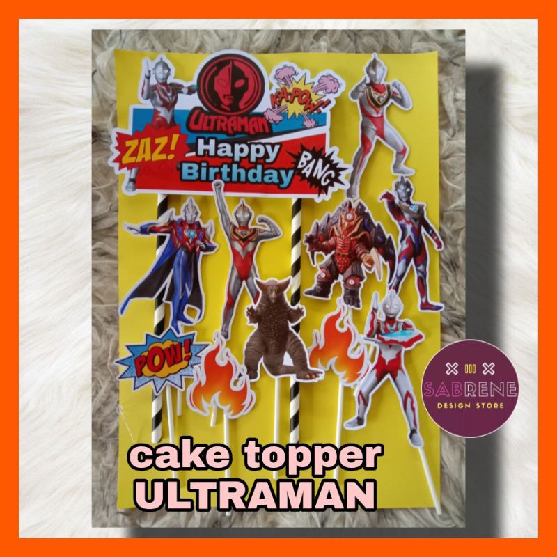 Detail Topper Happy Birthday Ultraman Nomer 46